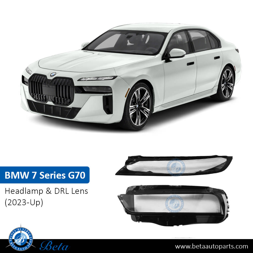 BMW 7 Series G70 (2023-Up), Headlamp Lens for LED (Left), China, 63115A5F5A1 BMW 7 Series G70 (2023-Up), Headlamp Lens for LED (Left), China, 63115A5F5A1
